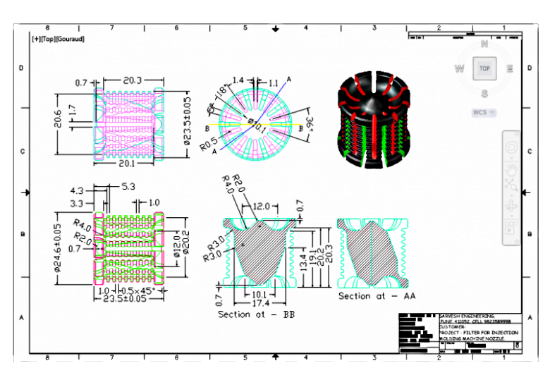 FILTER FOR INJECTION MOLDING